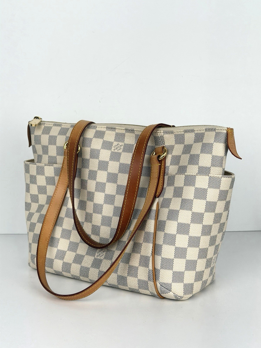 Louis Vuitton Totally PM Shoulder Bag in Damier Azur Coated Canvas 2010 S-08